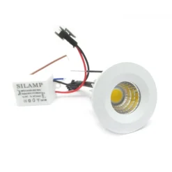 MINI FARETTO LED DA INCASSO 3W COB 40MM SPOT INCASSO MOLLA LUCE CALDA FREDDA