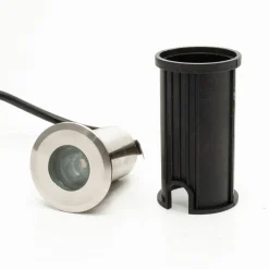 MINI FARETTO LED RGBW 24V CALPESTABILE INCASSO 40 MM SEGNAPASSI 3W RGB 4000K DMX