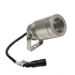 MINI FARETTO LED 24V IP68 RGB 4000K STAFFA ORIENTABILE 8W DMX RGBW LUCE GIARDINO