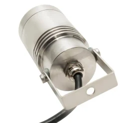 MINI FARETTO LED 24V IP68 RGB 4000K STAFFA ORIENTABILE 8W DMX RGBW LUCE GIARDINO