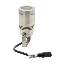 MINI FARETTO LED 24V IP68 RGB 4000K STAFFA ORIENTABILE 8W DMX RGBW LUCE GIARDINO