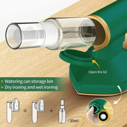 MINI FERRO DA STIRO VERTICALE STIRATRICE DA VIAGGIO SENZA VAPORE 350W MOD. M2