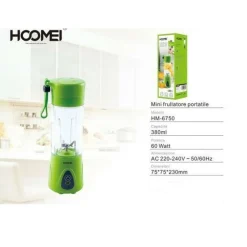 MINI FRULLATORE PORTATILE FRUTTA VERDURA 0,38 ML 60 WATT CUCINA HOOMEI HM-6750