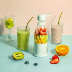 MINI FRULLATORE PORTATILE RICARICABILE USB BOTTIGLIA 380 ML PER VIAGGI, UFFICIO