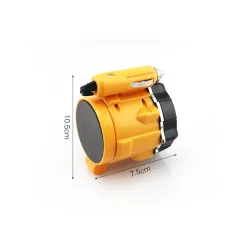 MINI LAMPADA TORCIA EMERGENZA 5 LED MAGNETICA 10W ACCENDISIGARI 12V AUTO