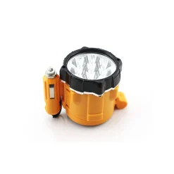 MINI LAMPADA TORCIA EMERGENZA 5 LED MAGNETICA 10W ACCENDISIGARI 12V AUTO