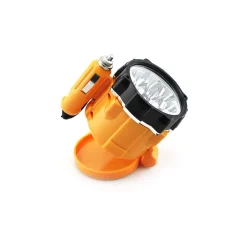 MINI LAMPADA TORCIA EMERGENZA 5 LED MAGNETICA 10W ACCENDISIGARI 12V AUTO
