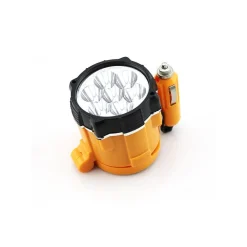 MINI LAMPADA TORCIA EMERGENZA 5 LED MAGNETICA 10W ACCENDISIGARI 12V AUTO