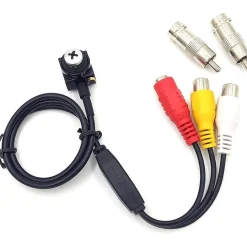 MINI MICRO TELECAMERA CAMERA CAM SPIA SPY A COLORI AUDIO CON MICROFONO VITE