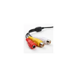 MINI MICRO TELECAMERA CAMERA A COLORI 6 LED IR RCA AUDIO VIDEO MICROFONO STAFFA