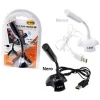 MINI MICROFONO CON BASE USB SKYPE PC NOTEBOOK LAPTOP KARAOKE REGOLABILE LI-M55
