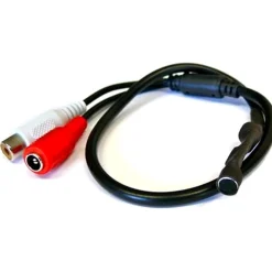 MINI MICROFONO ESTERNO MODULO PER TELECAMERE MONITOR DVR AUDIO SPIA AMBIENTE