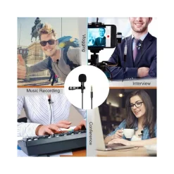 MINI MICROFONO LAVALIER OMNIDIREZIONALE 360° PER SMARTPHONE FOTOCAMERA Q-955S
