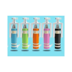 Mini Monopiede Telescopico Selfie Stick Smartphone Pieghevole con Cavo jack
