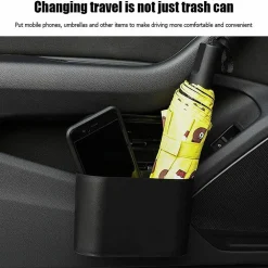 MINI PATTUMIERA CESTINO PORTAOGGETTI RIFIUTI PER AUTO CON CLIP SUPPORTO Q-L088
