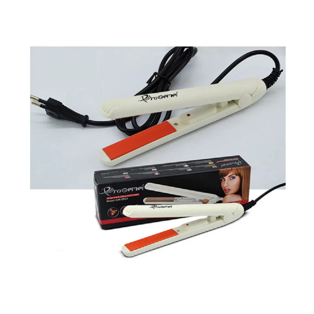 MINI PIASTRA PER CAPELLI IN CERAMICA PORTATILE VIAGGIO COMODA BORSA 150° GM-2923