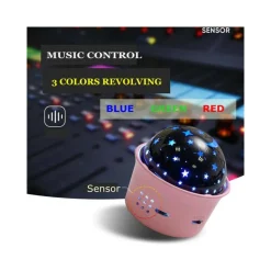 MINI PROIETTORE DI STELLE CONTROLLO VOCALE LED MULTICOLOR RICARICABILE PORTATILE