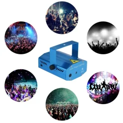 MINI PROIETTORE LASER EFFETTO PUNTINI LUCI VERDE E ROSSO PER LUCE DISCOTECA