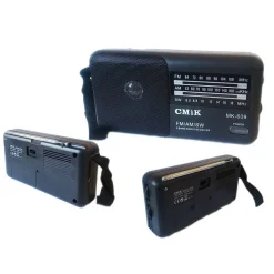 MINI RADIO PORTATILE RADIOLINA FM VINTAGE LETTORE MP3 USB MICROSD CMIK MK-609
