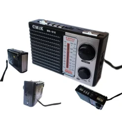 MINI RADIO PORTATILE RADIOLINA RICARICABILE FM LETTORE MP3 USB MICROSD CMIK MK918