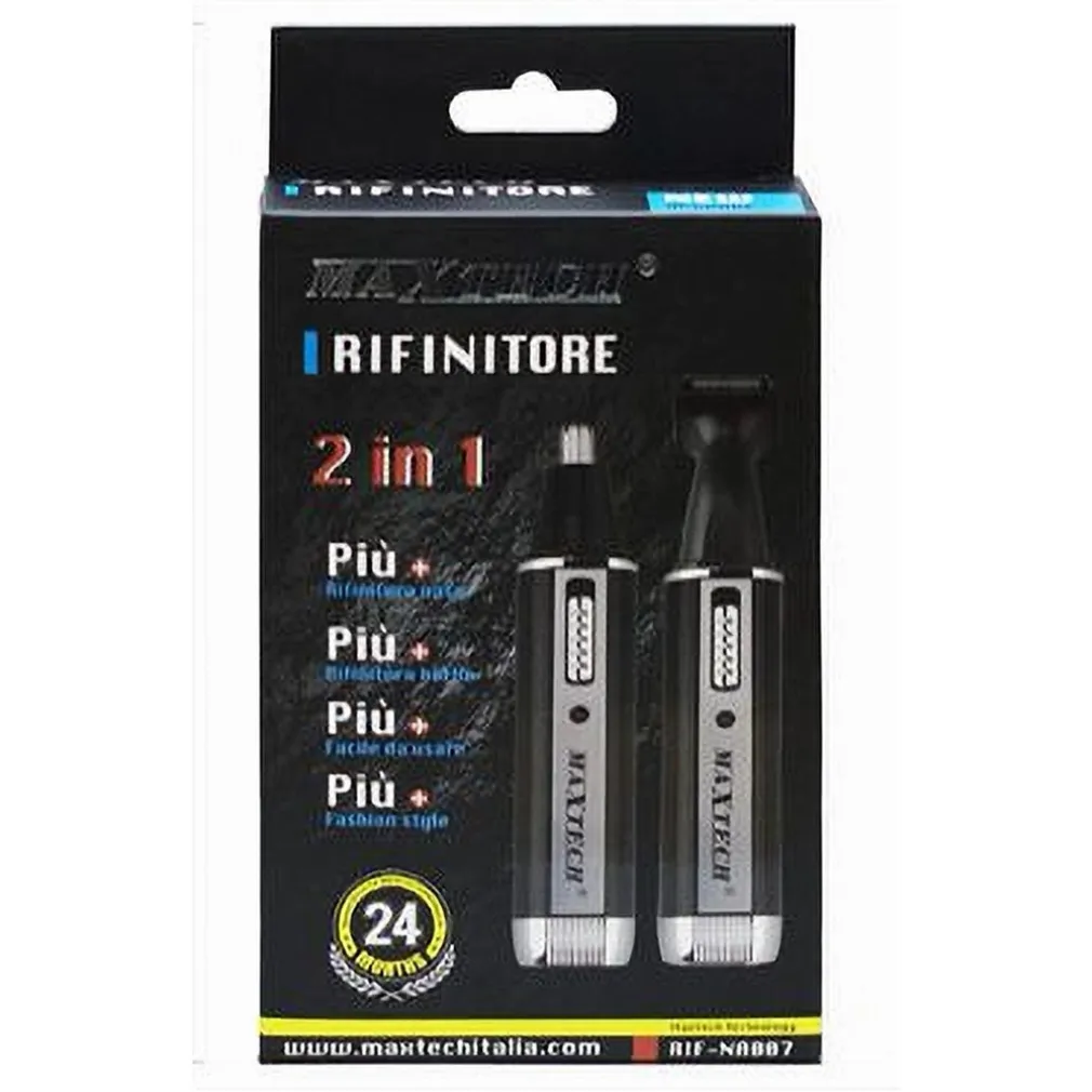 MINI RASOIO RICARICABILE 2IN1 RIFINITORE PELI NASO BARBA PORTATILE 3W RIF-NA007