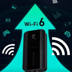 MINI ROUTER CPE ETHERNET 4G LTE WIFI 6 300MBPS RJ45 SLOT SCHEDA SIM TIPO C PORTATILE