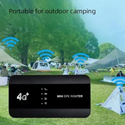 MINI ROUTER CPE ETHERNET 4G LTE WIFI 6 300MBPS RJ45 SLOT SCHEDA SIM TIPO C PORTATILE