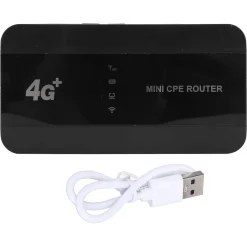 MINI ROUTER CPE ETHERNET 4G LTE WIFI 6 300MBPS RJ45 SLOT SCHEDA SIM TIPO C PORTATILE