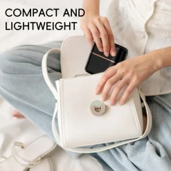 MINI SPAZZOLA PETTINE LISCIANTE CAPELLI PORTATILE USB SENZA FILI CON CONTROLLO TEMPERATURA