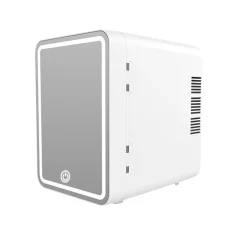 MINI SPECCHIO TRUCCO FRIGORIFERO PORTATILE 4LT CON LUCE LED AUTO CASA DOPPIO USO