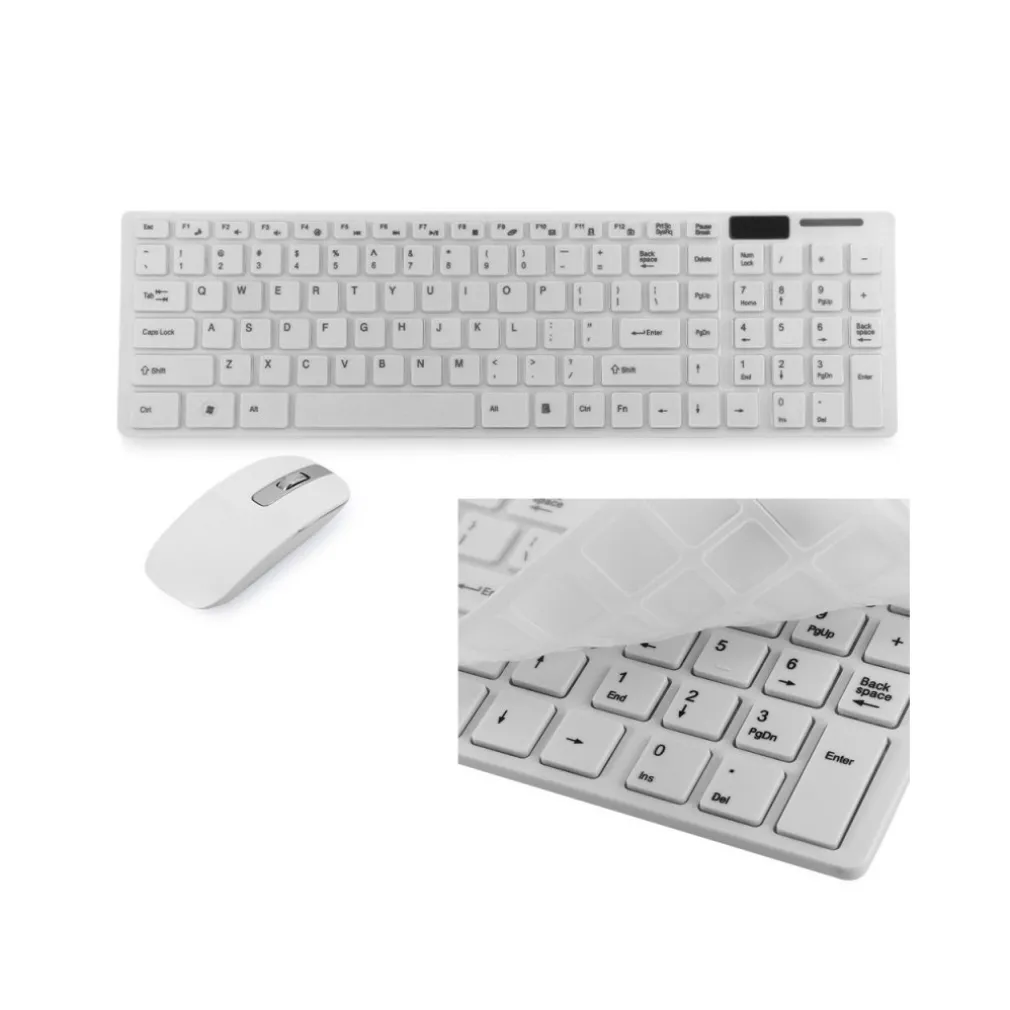 MINI TASTIERA WIRELESS 2.4GHz + MOUSE CON COPRI TASTIERA COMPATIBILE CON TABLET