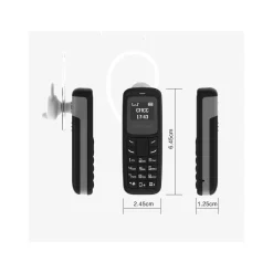 MINI TELEFONO CELLULARE TASCABILE AURICOLARE BM30 BLUETOOTH WIRELESS SIM TF