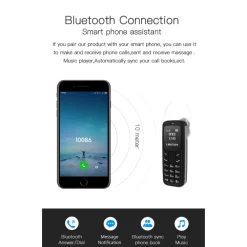 MINI TELEFONO CELLULARE TASCABILE AURICOLARE BM30 BLUETOOTH WIRELESS SIM TF