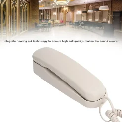 MINI TELEFONO FISSO CON FILO LINEA FISSA CLASSICO DA PARETE UFFICIO FAMIGLIA