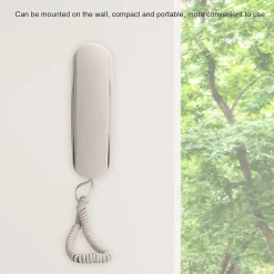 MINI TELEFONO FISSO CON FILO LINEA FISSA CLASSICO DA PARETE UFFICIO FAMIGLIA