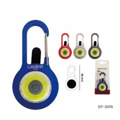 MINI TORCIA A LED COB IN ALLUMINIO TASCABILE PORTATILE IN VARI COLORI DT-2070