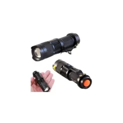 MINI TORCIA LAMPADA IMPERMEABILE LED CREE LUCE BIANCA RICARICABILE ZOOM 5000 LM