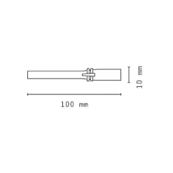 MINI TORCIA LED PORTACHIAVI CREE A FORMA DI PENNA IN ALLUMINIO TASCABILE DT-2091