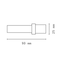 MINI TORCIA LED SMD 90MM IN ALLUMINIO PER ESCURSIONI TASCABILE PORTATILE DT-2087