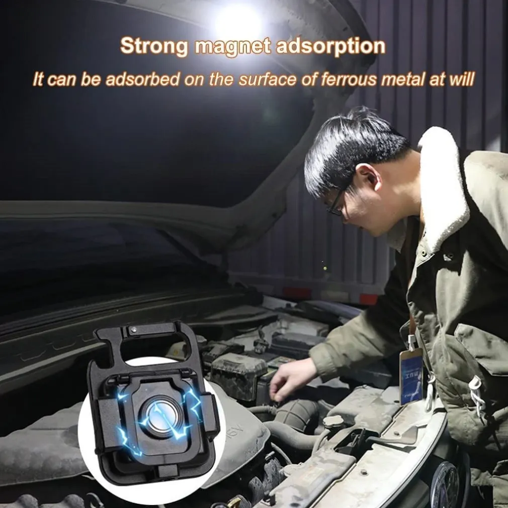 MINI TORCIA PORTATILE COB RICARICABILE PORTACHIAVI MULTIFUNZIONE EMERGENZA PESCA