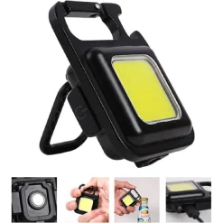 MINI TORCIA PORTATILE COB RICARICABILE PORTACHIAVI MULTIFUNZIONE EMERGENZA PESCA