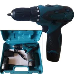 MINI TRAPANO AVVITATORE 12VOLT DOPPIA BATTERIA CARICA BATTERIA VALIGETTA