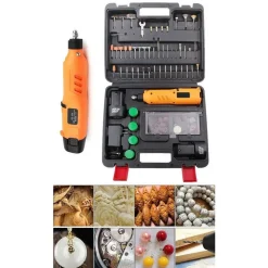 MINI TRAPANO SMERIGLIATRICE A DOPPIA BATTERIA 12V 2AH TIPO DREMEL 148 ACCESSORI