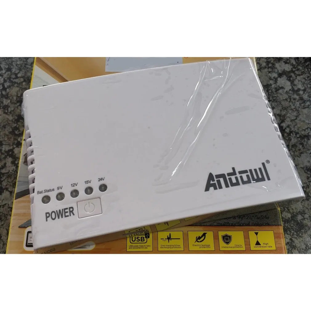 MINI UPS ALIMENTATORE PORTATILE BATTERIA RICARICABILE Q-A212 17 W BACKUP ROUTER