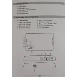 MINI UPS ALIMENTATORE PORTATILE BATTERIA RICARICABILE Q-A212 17 W BACKUP ROUTER