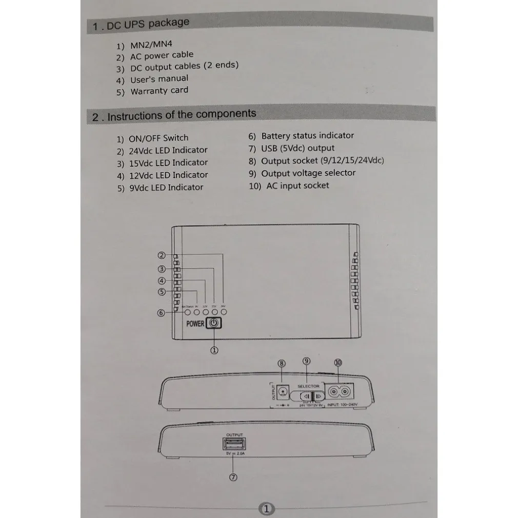 MINI UPS ALIMENTATORE PORTATILE BATTERIA RICARICABILE Q-A212 17 W BACKUP ROUTER