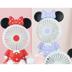 MINI VENTILATORE PORTATILE BATTERIA RICARICABILE USB A FORMA DI TOPOLINA XC-5258