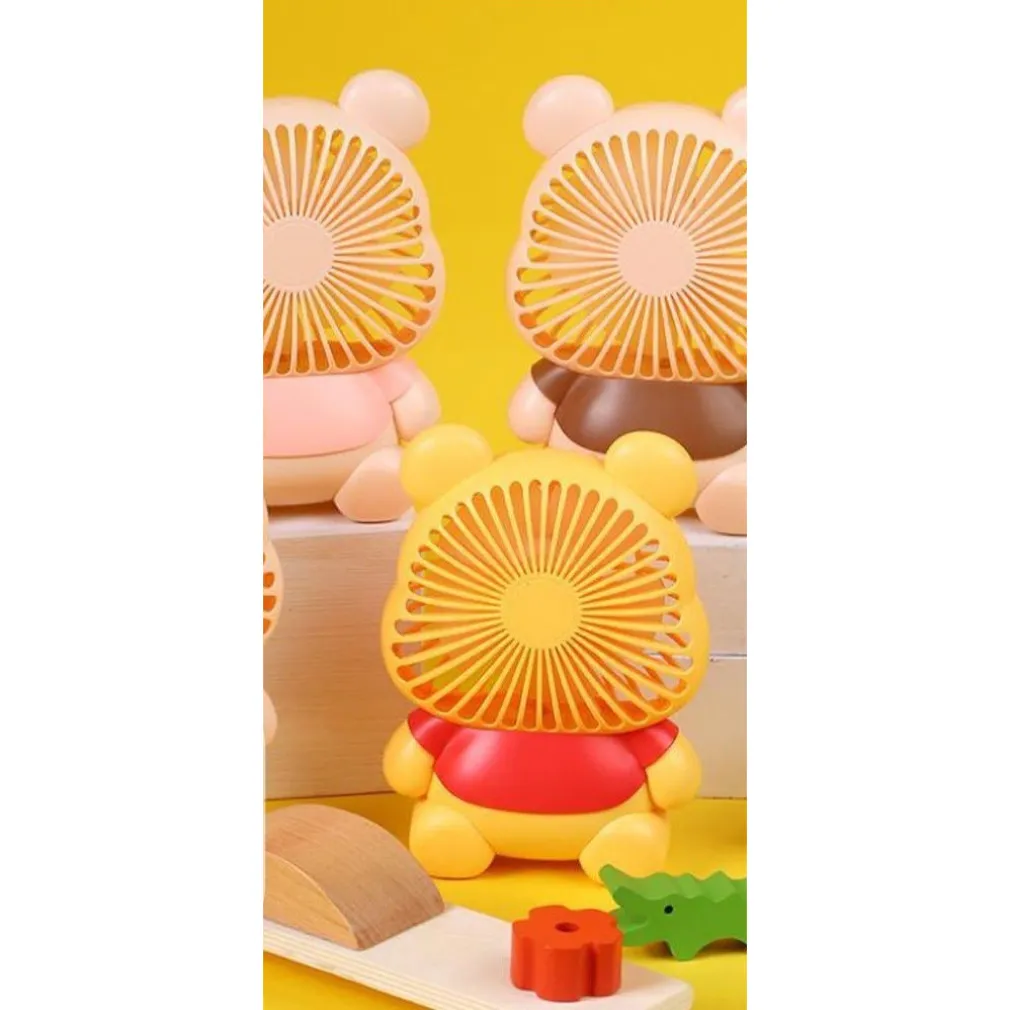 MINI VENTILATORE PORTATILE VIAGGIO BATTERIA RICARICABILE USB FORMA ORSO XC-5228