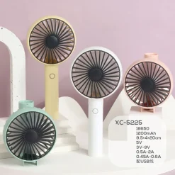 MINI VENTILATORE RICARICABILE USB PORTATILE PIEGHEVOLE PER CASA UFFICIO XC-5225