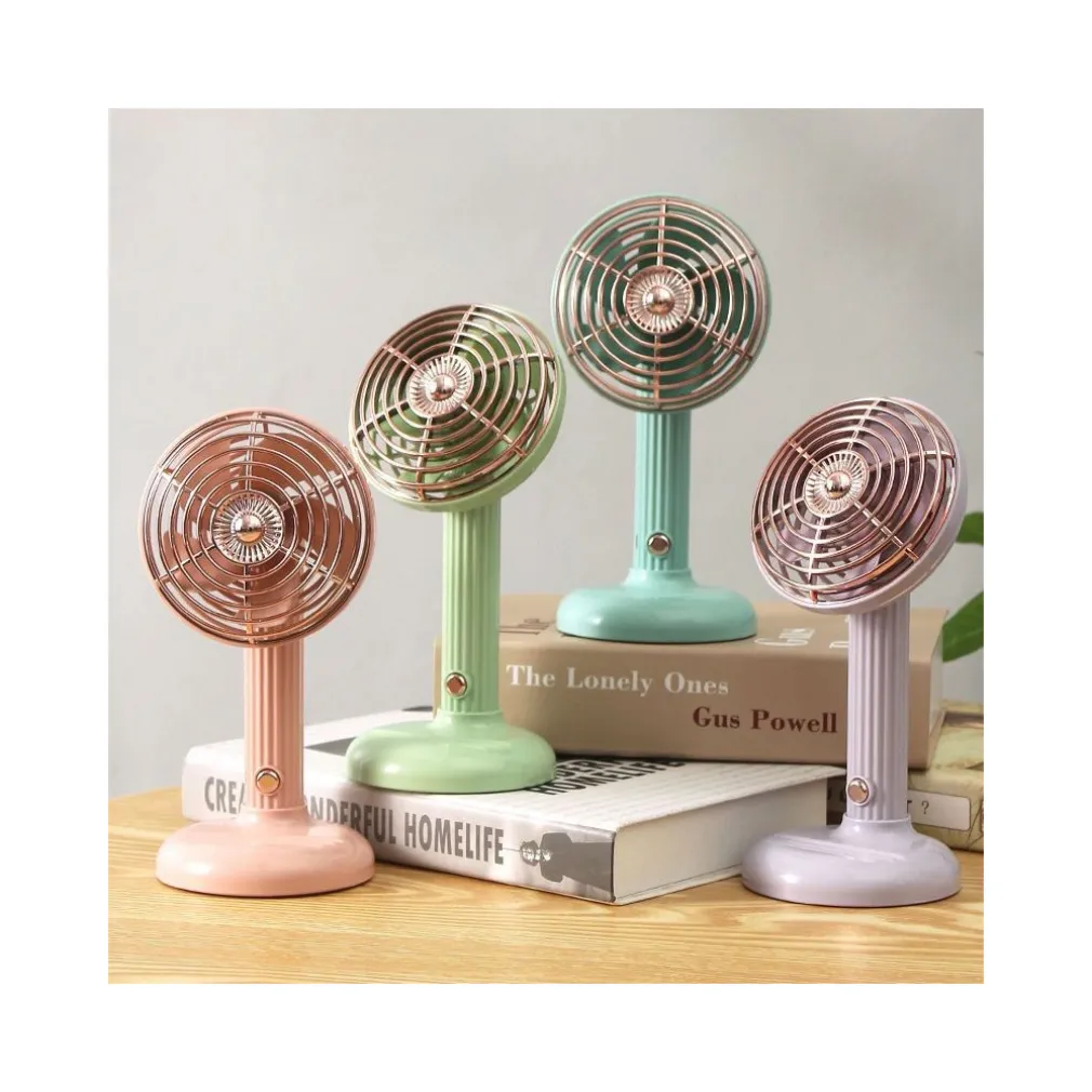 MINI VENTILATORE RICARICABILE USB PORTATILE PIEGHEVOLE PER CASA UFFICIO ESTATE